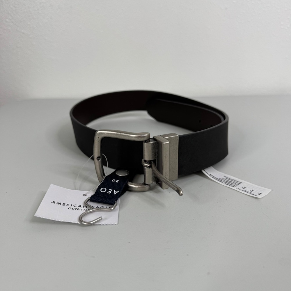 American Eagle‎ NWT Black Leather Belt Size 30